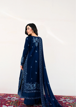 Load image into Gallery viewer, ZAIB |  EID LAWN | NAVY LUXURY EMBROIDERED