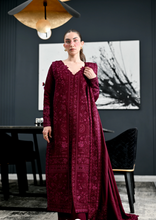 Load image into Gallery viewer, ZAIB |  LUXURY KARANDI | BURGUNDY