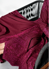 Load image into Gallery viewer, ZAIB |  LUXURY KARANDI | BURGUNDY