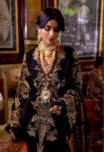 SANA SAFINAZ | WINTER LUXURY | BLACK AND GOLD