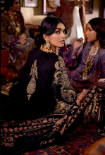Load image into Gallery viewer, SANA SAFINAZ | WINTER LUXURY | BLACK AND GOLD
