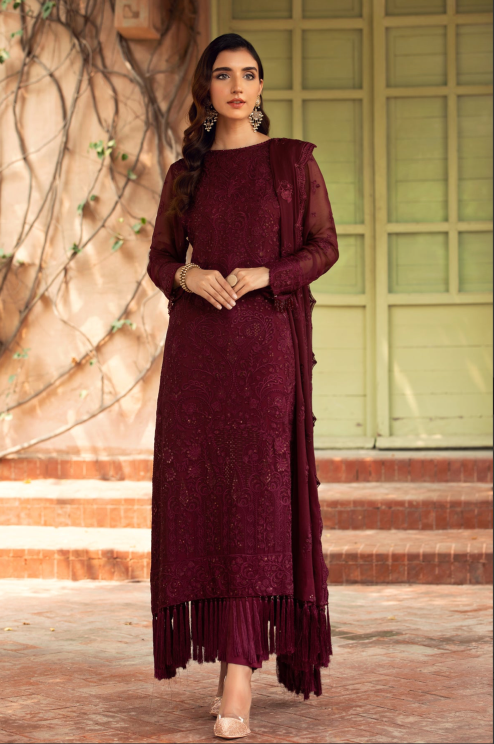 FARASHA | CHIFFON | SANGRIA