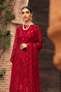FARASHA | CHIFFON | CRIMSON