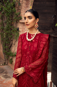 FARASHA | CHIFFON | CRIMSON