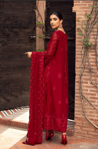 FARASHA | CHIFFON | CRIMSON